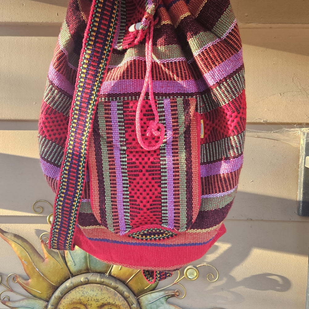 Colorful Striped Women's Bag